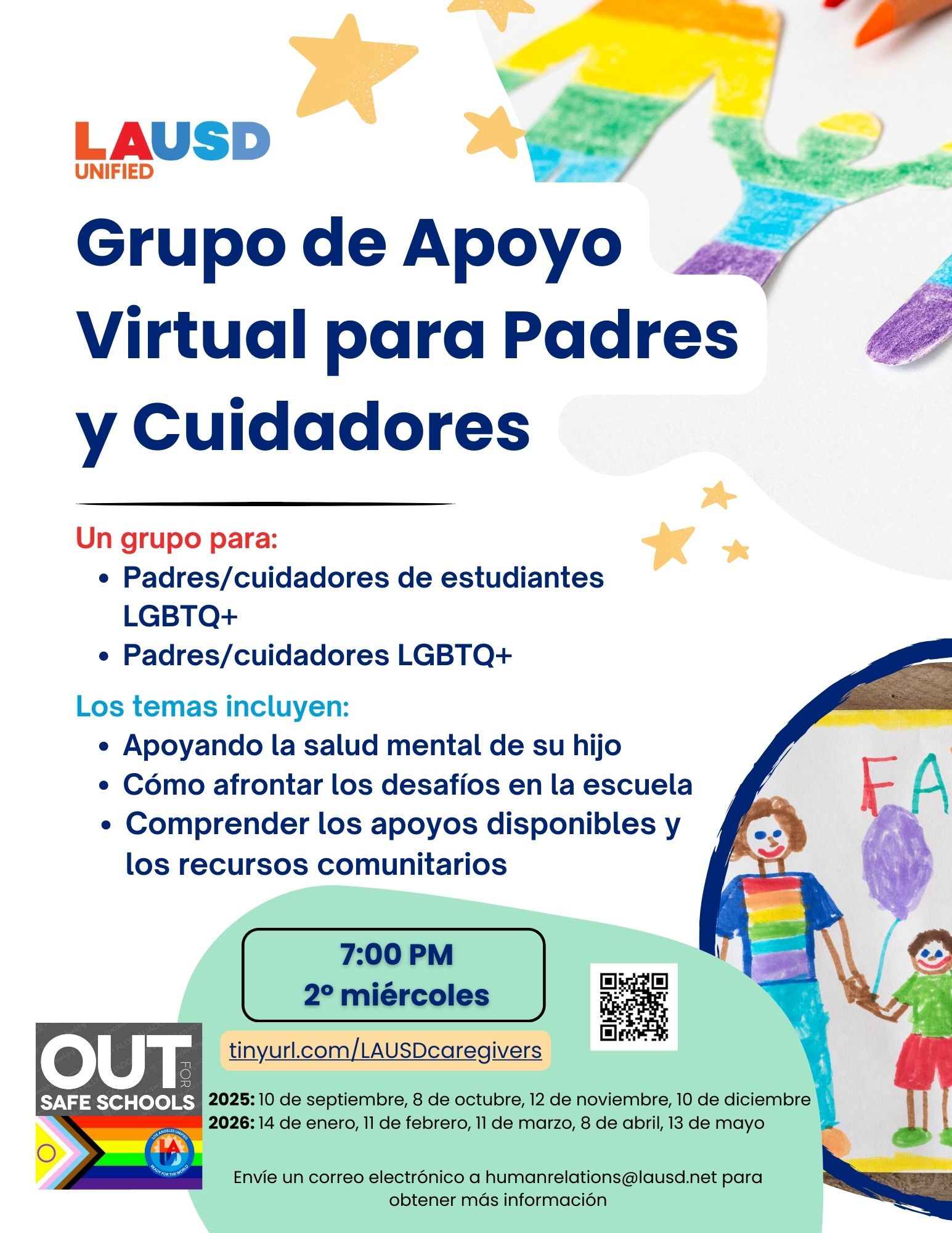 Grupo de Apoyo Virtual para Padres y Cuidadores